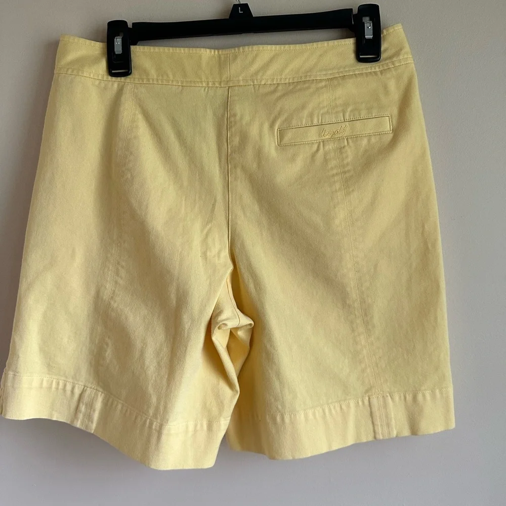 Lizgolf Bermuda Yellow Women’s 8 Golf Shorts Pockets Style LBMU2377 - Picture 2 of 11